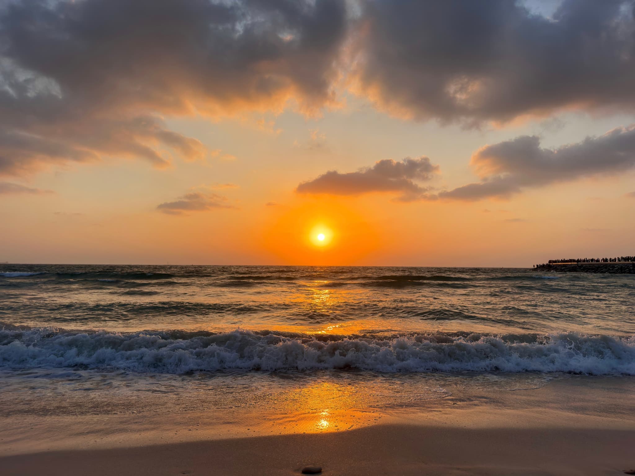 Sunset at Al Khan Beach ☀️